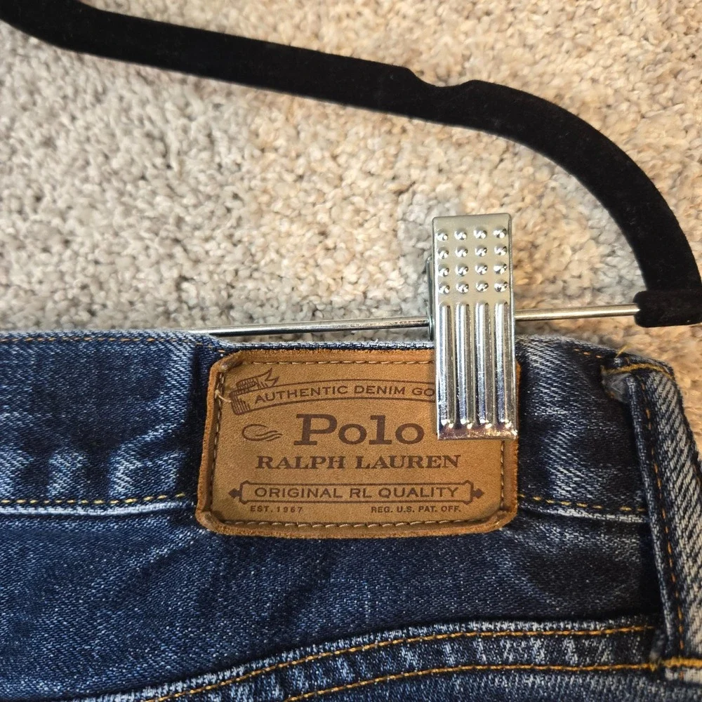 Polo Ralph Lauren Jeans mens 31x34 The Sullivan Slim button fly distressed